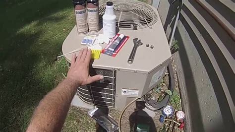 Air conditioner leak repair with magic frost
